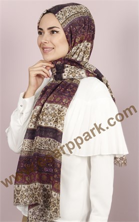 Etnik Desen Fileli Şal 1225-27