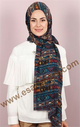 Etnik Desen Fileli Şal 1225-31