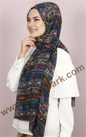Etnik Desen Fileli Şal 1225-31