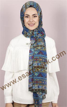 Etnik Desen Fileli Şal 1225-36
