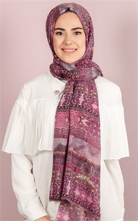 Etnik Desen Fileli Şal 1225-9