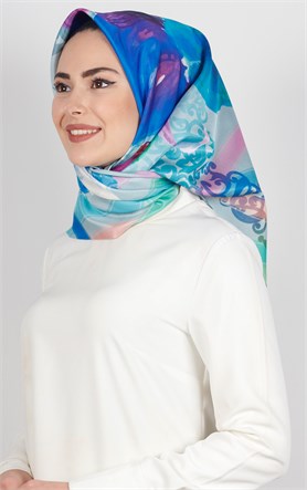 Piramit Tafta Dijital Eşarp 1924-3