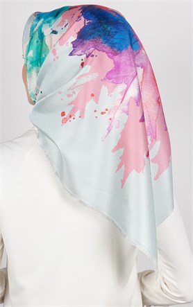 Piramit Tafta Dijital Eşarp 1921-4