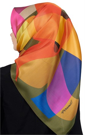 Piramit Tafta Dijital Eşarp 1917-6