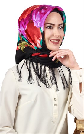 111-0018-03 PİRAMİT PÜSKÜLLÜ EŞARP