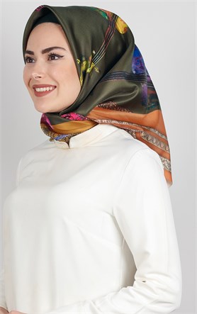 Piramit Tafta Dijital Eşarp 1923-4