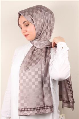 Fashion İpeksi Şal 2881-10 Miskli Kahve