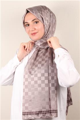 Fashion İpeksi Şal 2881-10 Miskli Kahve