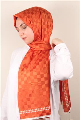 Fashion İpeksi Şal 2881-7 Turuncu