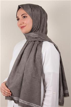 Fashion İpeksi Şal 2882-10 Füme
