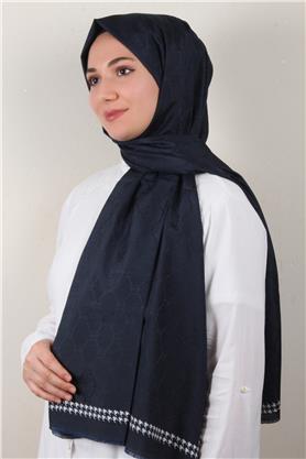 Fashion İpeksi Şal 2882-11 Lacivert 