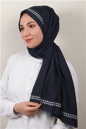 Fashion İpeksi Şal 2882-11 Lacivert 