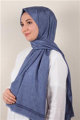Fashion İpeksi Şal 2882-18 İndigo