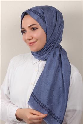 Fashion İpeksi Şal 2882-18 İndigo