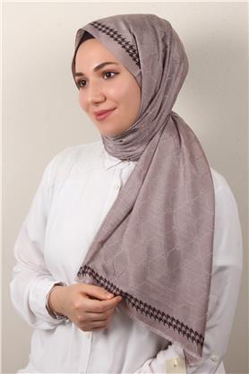 Fashion İpeksi Şal 2882-3 Küllü Kahve