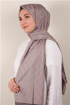 Fashion İpeksi Şal 2882-3 Küllü Kahve