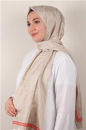 Fashion İpeksi Şal 2882-4 Krem