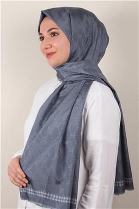 Fashion İpeksi Şal 2882-5 Koyu Buz Mavisi