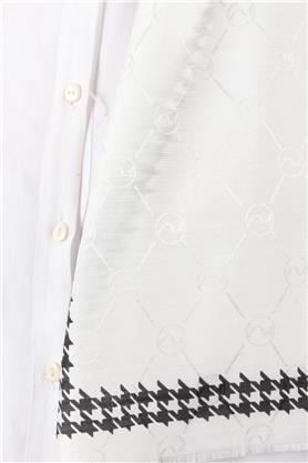 Fashion İpeksi Şal 2882-7 Kırık Beyaz