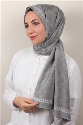 Fashion İpeksi Şal 2882-8 Gümüş
