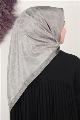 Fashion Monogram Eşarp 8089-15 Mint Yeşili