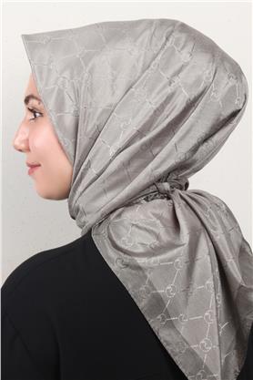 Fashion Monogram Eşarp 8089-15 Mint Yeşili