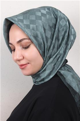 Fashion Monogram Eşarp 8090-14 Cam Göbeği