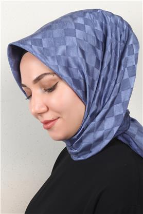 Fashion Monogram Eşarp 8090-20 İndigo