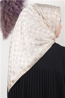 Fashion Monogram Eşarp 8090-5 Çöl Beji