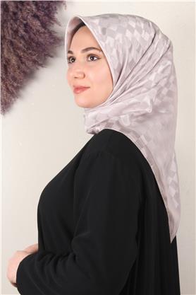 Fashion Monogram Eşarp 8090-6 Taş