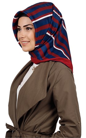 102-0034-03 U.S POLO ASSN EŞARP KIRMIZI-LACİVERT