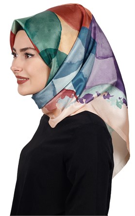 Piramit Tafta Dijital Eşarp 1914-1