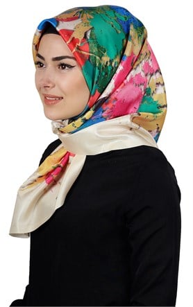 Piramit Tafta Dijital Eşarp 1900-7