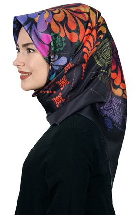 Piramit Tafta Dijital Eşarp 1915-8