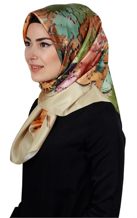 Piramit Tafta Dijital Eşarp 1900-8