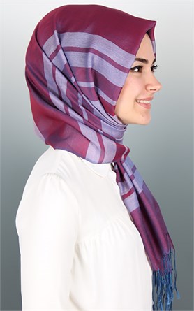 500-0013-64 ÇİFT YÖNLÜ İPEKSİ ŞAL