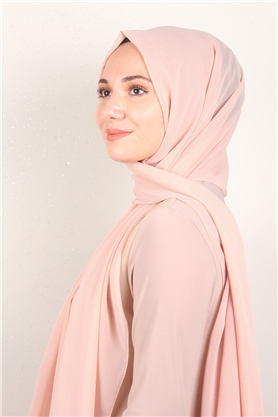 Fiesta Düz Krep Şal 2742-13 Açık Pudra