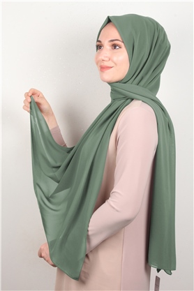 Fiesta Düz Krep Şal 2742-30 Haki