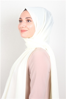 Fiesta Düz Krep Şal 2742-39 Ekru