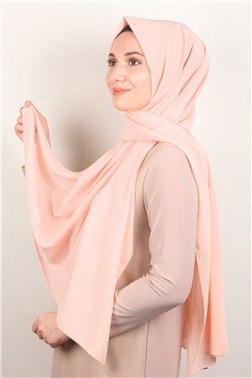 Fiesta Düz Krep Şal 2742-41 Pastel Pembe