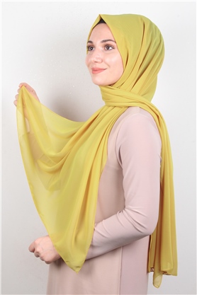 Fiesta Düz Krep Şal 2742-45 Hardal