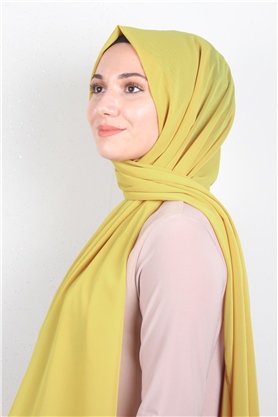 Fiesta Düz Krep Şal 2742-45 Hardal
