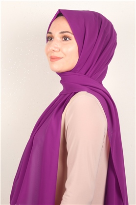 Fiesta Düz Krep Şal 2742-47 Fuşya
