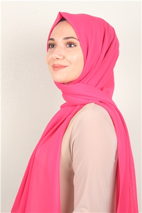 Fiesta Düz Krep Şal 2742-5 Şeker Pembe