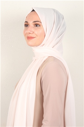 Fiesta Düz Krep Şal 2742-51 Açık Pudra
