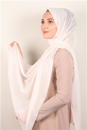 Fiesta Düz Krep Şal 2742-51 Açık Pudra