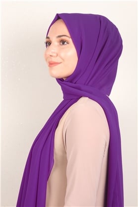 Fiesta Düz Krep Şal 2742-53 Fuşya