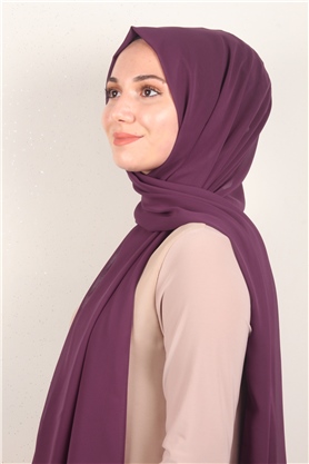 Fiesta Düz Krep Şal 2742-58 Vişne Çürüğü