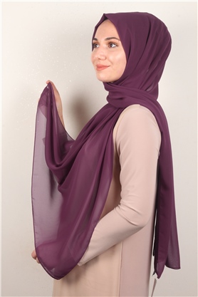 Fiesta Düz Krep Şal 2742-58 Vişne Çürüğü