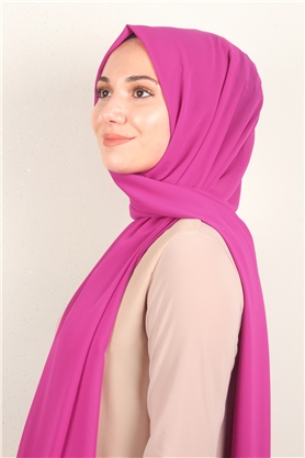 Fiesta Düz Krep Şal 2742-61 Şeker Pembe